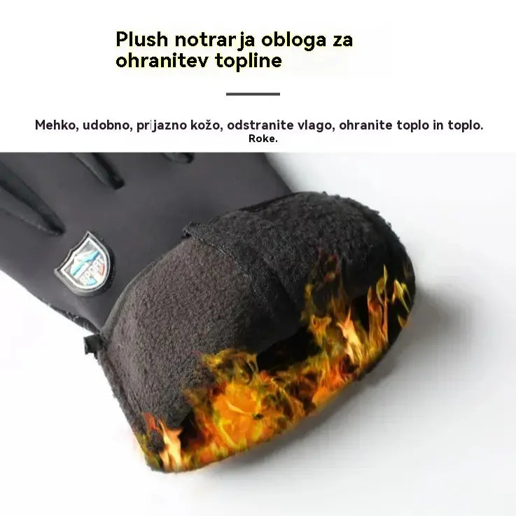 Jesenske i zimske biciklističke rukavice za planinarenje, tople skijaške rukavice, vodootporne, vjetrootporne vunene rukavice