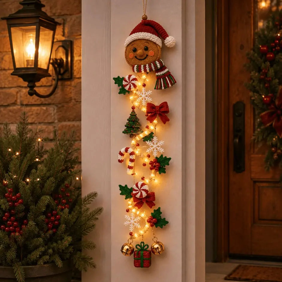 🎄🎃Zadnji dan! 🎅Izkoristite 50-odstotni popust na svetleče božične okraske za vrata!