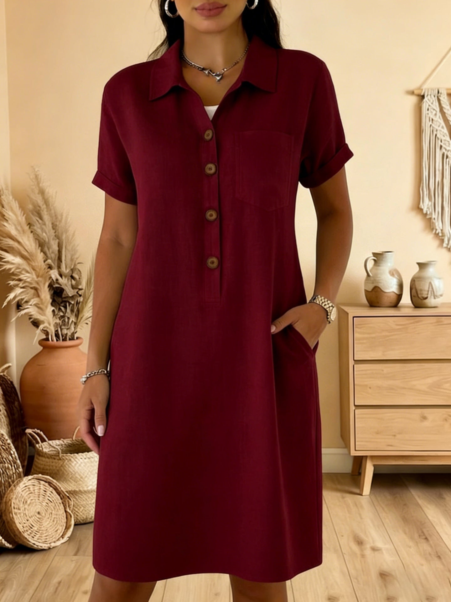 ⏳ ¡Oferta por tiempo limitado! ⏰【S-3XL】Vestido casual de verano cómodo, corte estilizado, moderno y versátil.