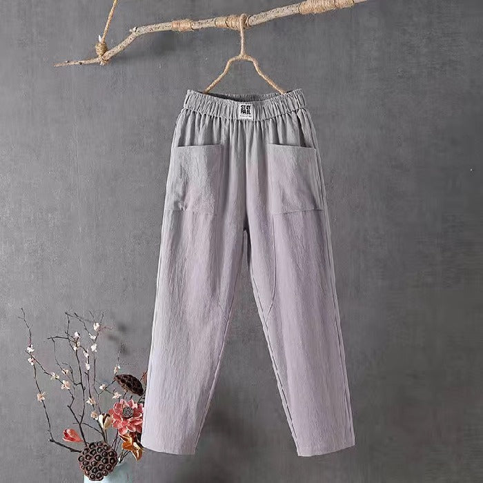 🌿🌈【M-4XL】2026 Wiosna Nowe Damskie Spodnie Szerokie Nogawki Wygodne Spodnie Casualowe