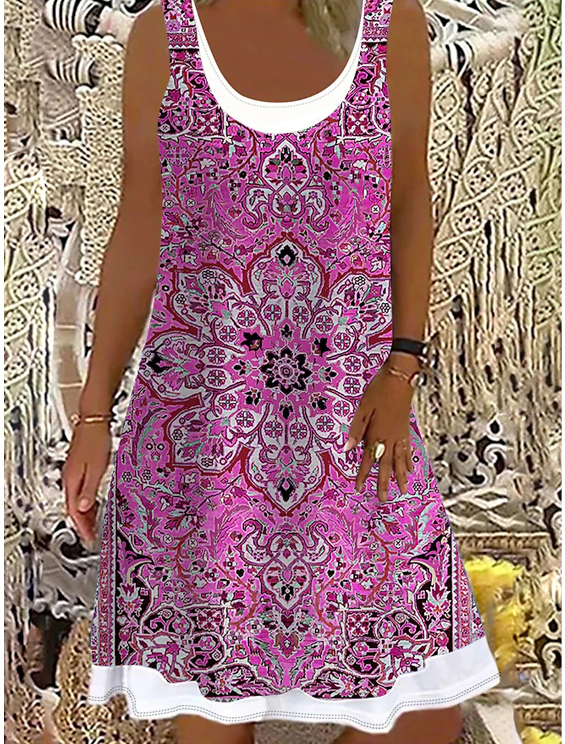 👗【50% zniżki】💖【S-5XL】Nowa sukienka damska na co dzień z 2026 r., z nadrukiem, idealna na różne okazje.