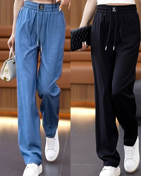 ❤️2026【S-3XL】 Jeansy z wysokim stanem i szerokimi nogawkami typu Ice Silk