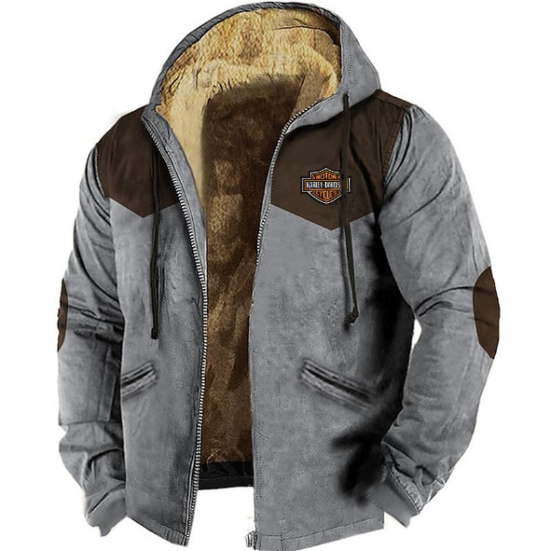 👍🧥[M-5XL] Divatos férfi őszi-téli bővebb kabát vastagabb bársonyból