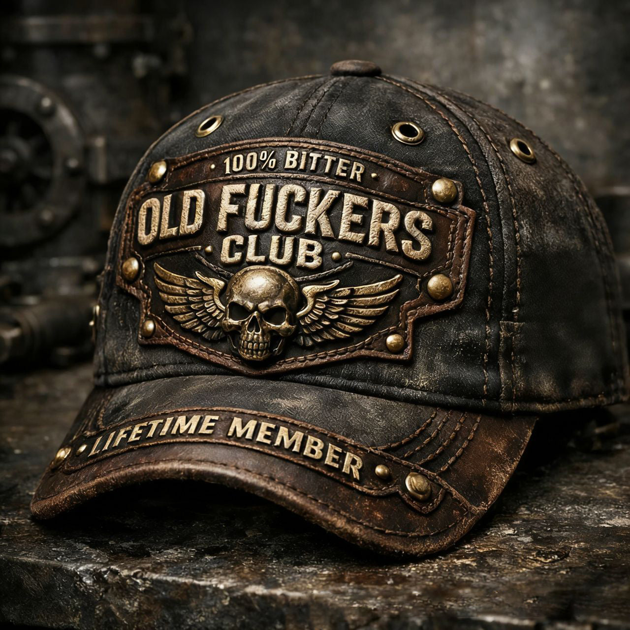 💥Druga rzecz za połowę ceny 🧢 Klub Starych Chłopów – Retro czapka