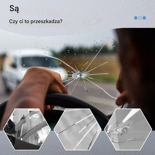 【Zestaw 3 sztuk】🚗 Płyn do naprawy pęknięć, klej do usuwania rys i pęknięć