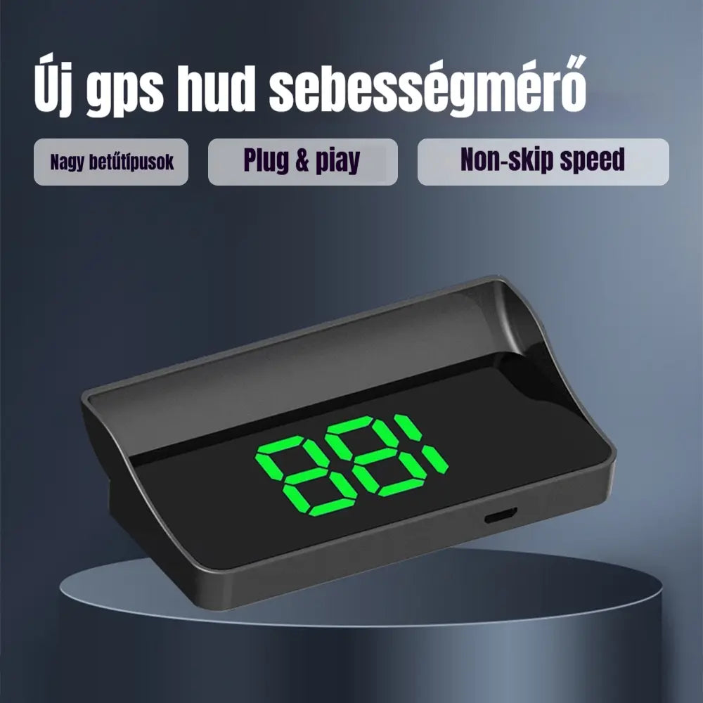 【Svájci katonai GPS navigáció finom elkerülési riasztással】Új GPS sebességmérő és fordulatszámmérő HUD kijelzővel