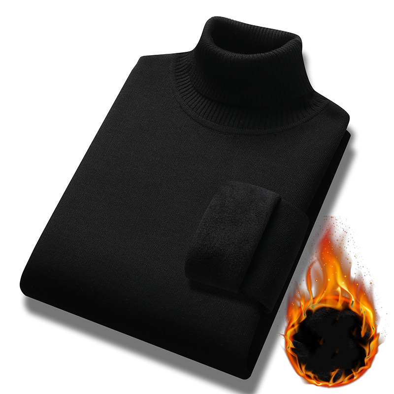 🔥【M-4XL】🔥 Nowy, lekki, luksusowy męski sweter z golfem z kaszmiru, swobodny, biznesowy sweter