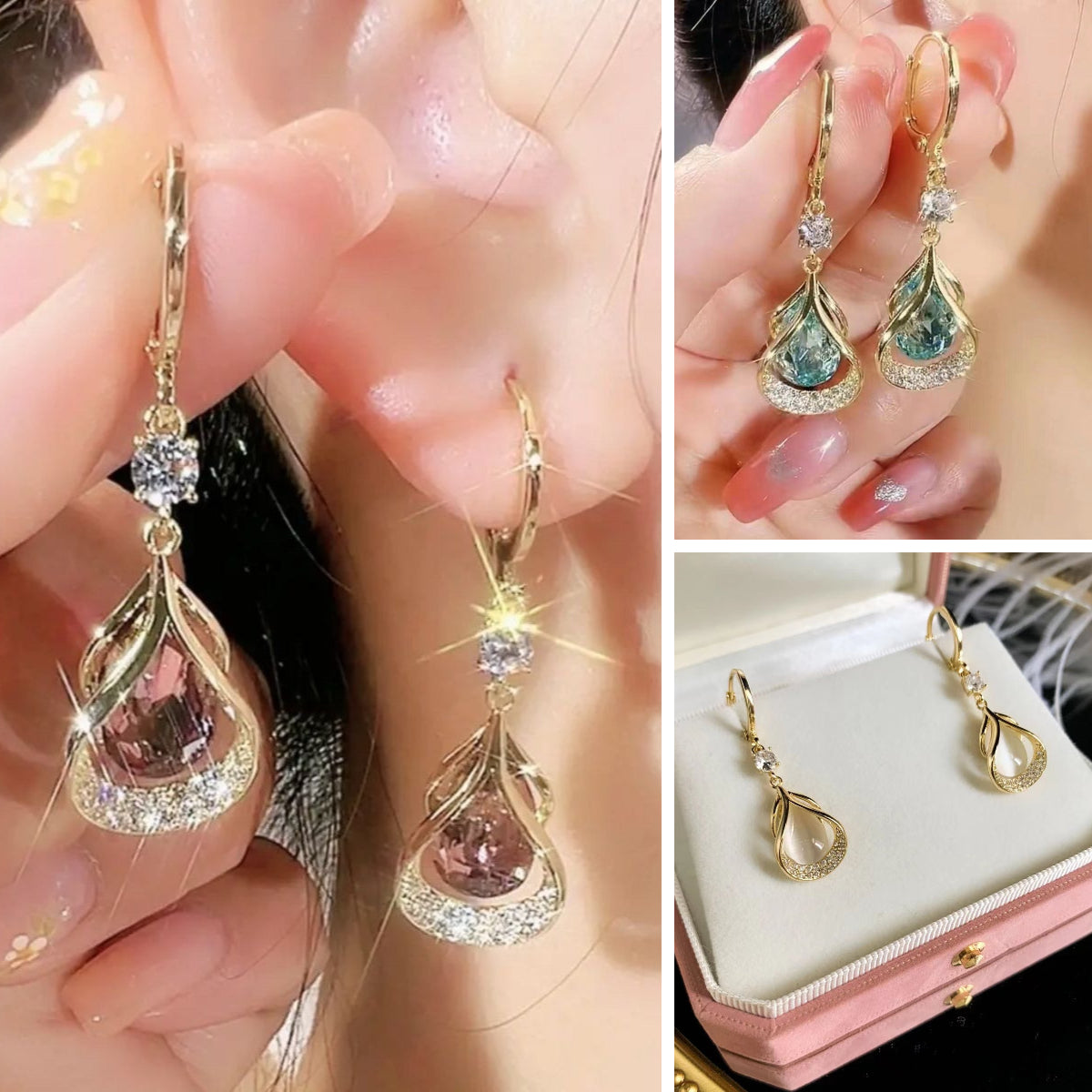 ✨💎💎【Kupte 1 a získejte 2 zdarma】 Nové náušnice s jiskřivou elegan