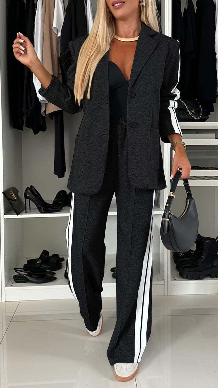 【Nowość w sprzedaży, damski komplet】Komplet garniturowy casual z klapami🍂