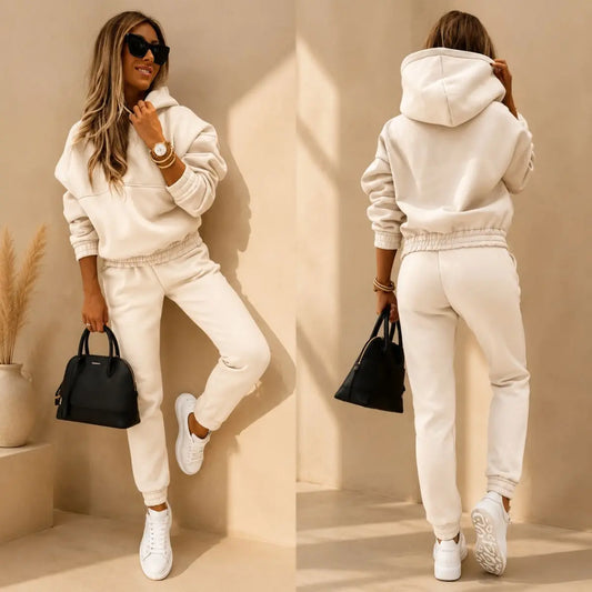 🍁【Kup jeden, a drugi dostaniesz gratis】🍂 Elegancki, dwuczęściowy komplet sportowy z długim rękawem, swobodny, stylowy i wygodny, idealny do codziennego noszenia na świeżym powietrzu.