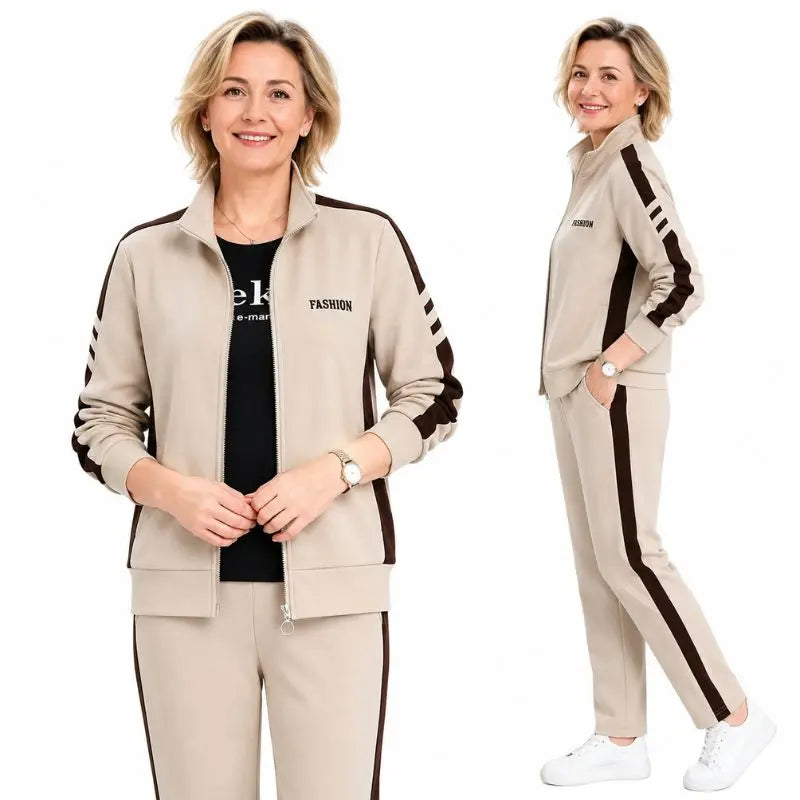 🔥【50% kedvezmény】🔥【M-5XL】【Dzseki + Nadrág】😍 Új, hétköznapi őszi sportruházat-szett, nagy méretekben