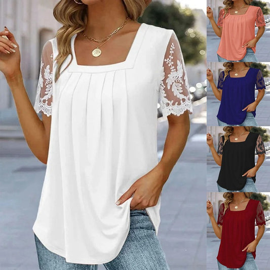 🔥🔥【Timp limitat de reduceri】【S-5XL】🎉Țesătură de mătase, prietenoasă cu pielea și neiritantă; ornamentele din dantelă adaugă o notă de caracter și asigură respirabilitate.