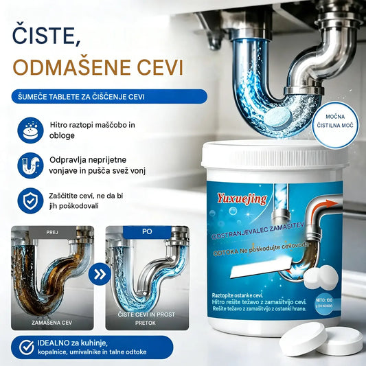 🔥【Kupite 1, dobite 1 gratis】 ❤️ Močne šumeče čistilne tablete, ki hitro raztopijo blokade zaradi mastnih ostankov in odmašijo odtoke; odpravljajo tudi neprijetne vonjave in imajo antibakterijske lastnosti.