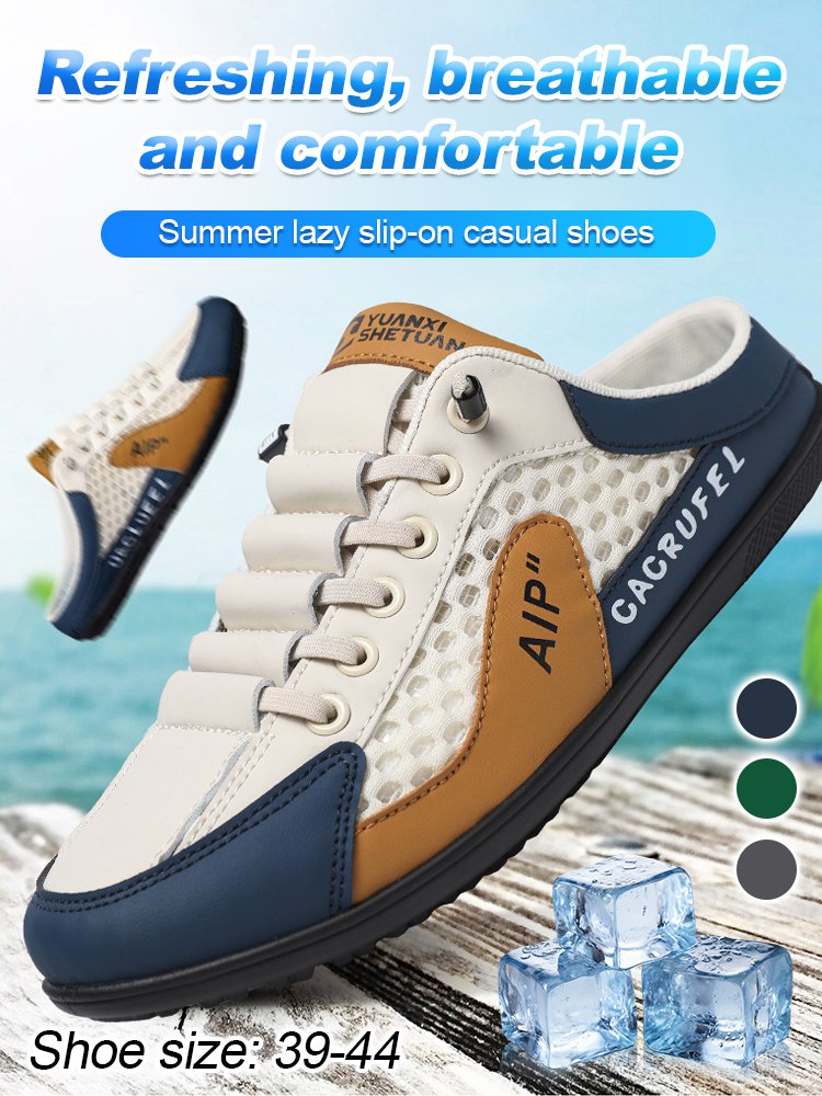 🏆👟【Letnie wyprzedaże – 50% zniżki 🔥】【39–44】Nowe męskie sportowe klapki letnie – wykonane z nowego, oddychającego i dezodorującego materiału