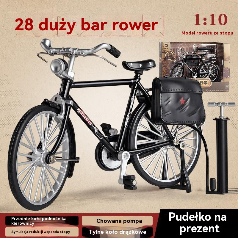 🧩🚲️ Symulacyjna zabawka do samodzielnego montażu roweru ze stopu
