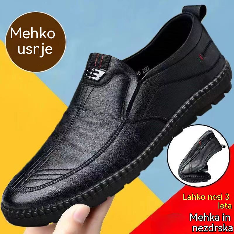 [38–44]👞Mehki usnjeni čevlji za starejše moške｜Zračni in udobni｜Brezbolečna hoja ves dan