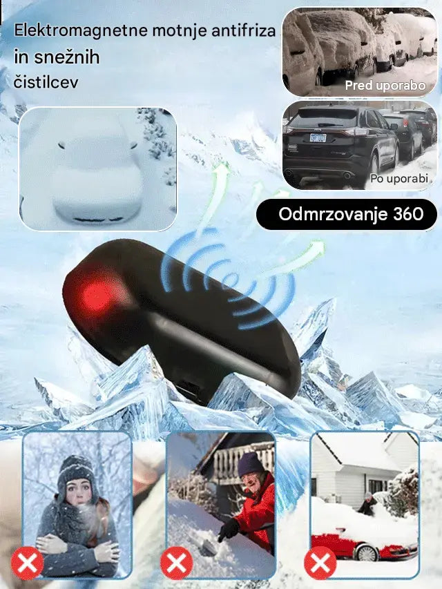 🔥🔥Pripomoček za čiščenje snega z avtomobila, posebej zasnovan za odstranjevanje ledu in snega s stekel.