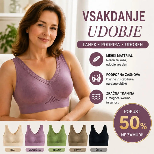 😍❤️40-120 kg【Paket 3 kosov】✨ Ženski modrček brez rokavov z visoko oporo