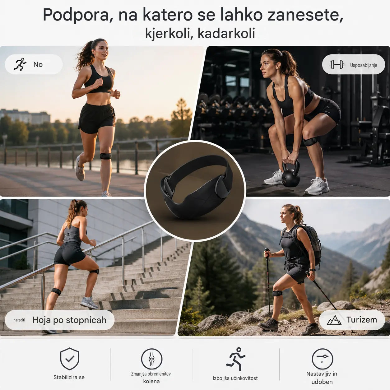 4 za samo 22 € 🏃‍♀️ Športna opornica za koleno 👉 Vaša kolena potrebujejo počitek. Ta opornica za koleno vam nudi dovolj časa za počitek.