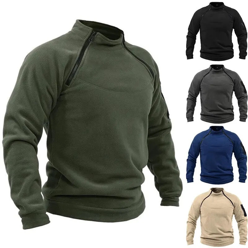 【S-4XL】Tricou cu mânecă lungă pentru bărbați, pentru exterior, cald de toamnă și iarnă