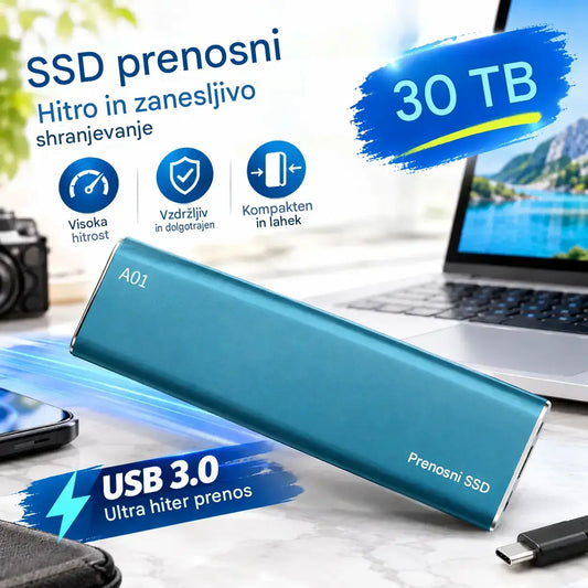 💾【30 TB】Prenosni trdi diski z visokimi hitrostmi prenosa