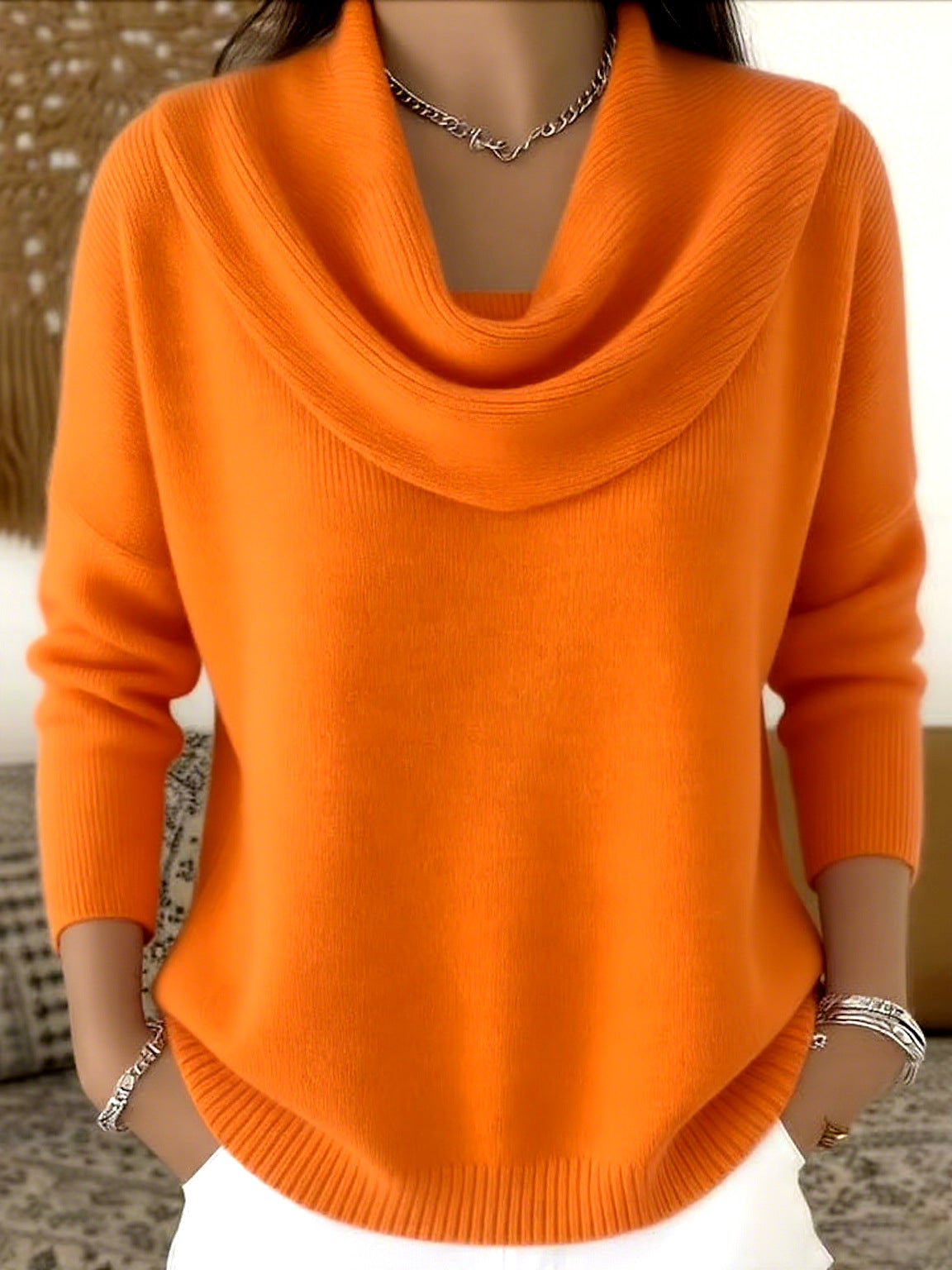 🔥【S–3XL】Nov pulover enobarvni za jesen/zimo 2026 · Mehek, topel · -50% + hitra dostava