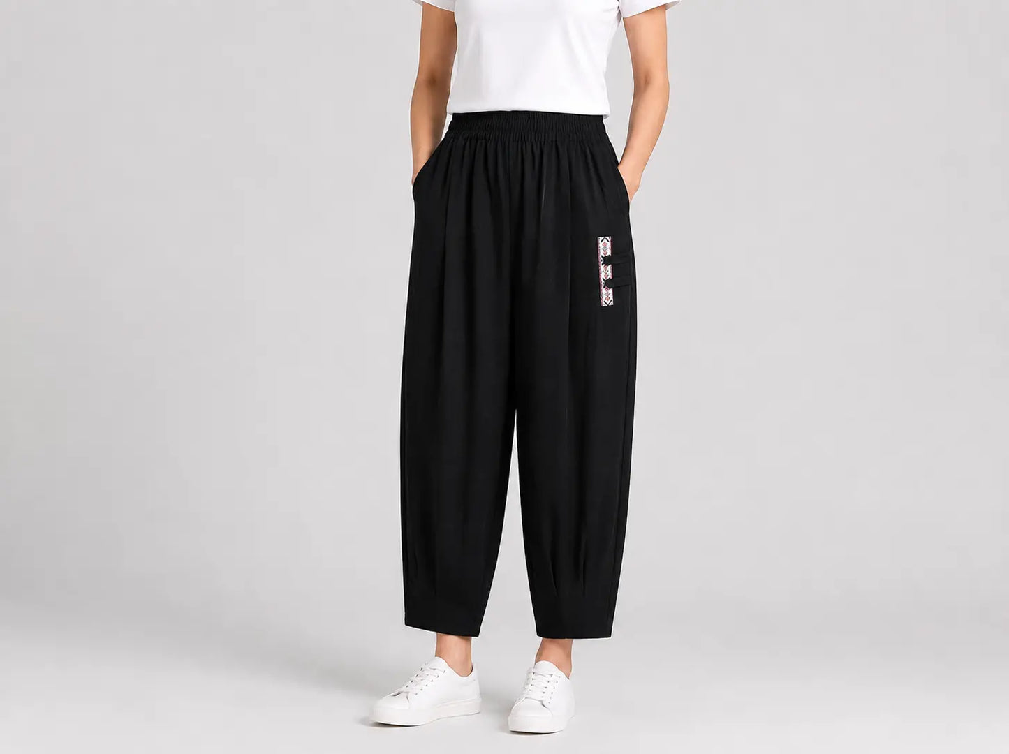 🔥✨【M-4XL】👖Nove poletne tanke bombažne lanene hlače z devetimi robovi
