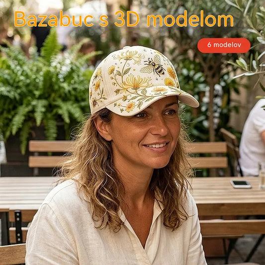 🧢Modna vrhunska kapa s 3D vezenjem, zaščito pred soncem in senčenjem