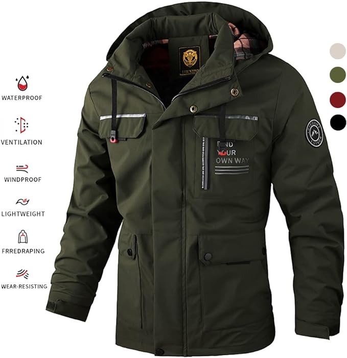 🔥💥 【M-4XL】 2025 Jesenska i zimska nova muška topla vjetrootporna i vodootporna jakna