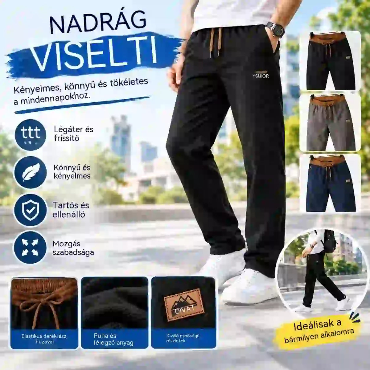 🔥🔥【M-4XL】Új férfi hétköznapi nadrágok a 2026-os tavaszi szezonra
