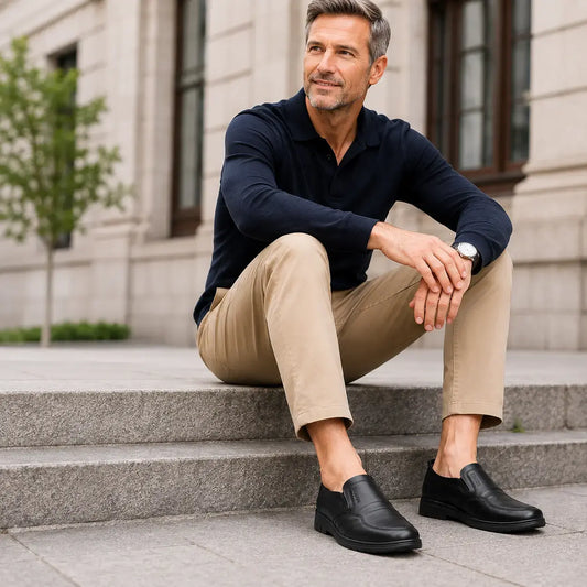 🔥Zadnji dan 【50 % popust】👞【39–44】Moški čevlji v slogu »business-casual« – novost 2026 – mehak podplat, elegantni in udobni