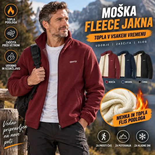 ⛄【M-5XL】Nova jesensko-zimska moška jakna iz debele ovčje kože, topla, udobna in odporna na veter, zimski pripomoček