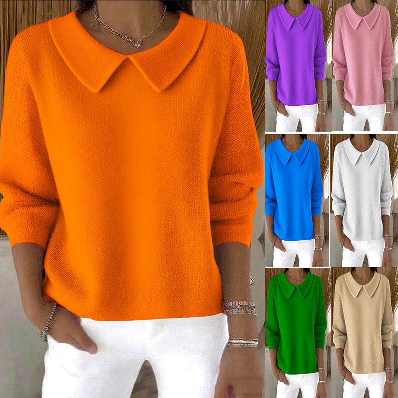 🔥【S-3XL】【Jesenska novost】Udoben ženski top z dolgimi rokavi in V-izrezom – Topel in moderen