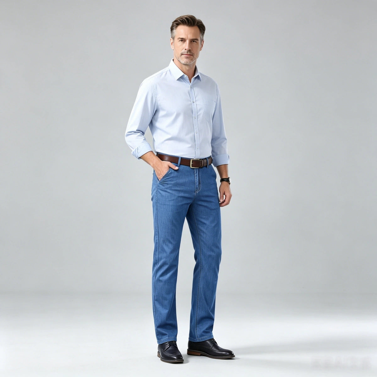 👖👖2026 Enostavne, casual in univerzalne moške kavbojke velikih številk👍