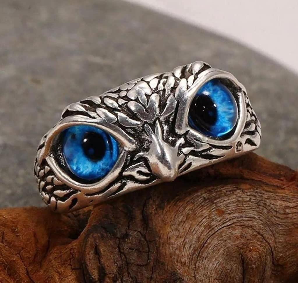 【Kup 1, a 1 dostaniesz gratis】💍Atrakcyjny posrebrzany pierścionek z sową🦉