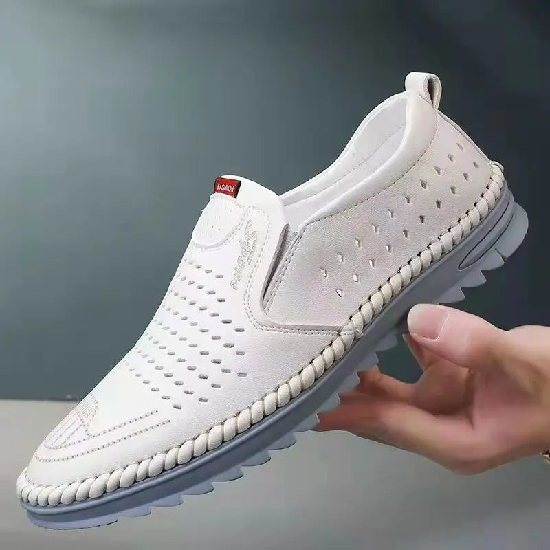 【39-44】Męskie buty skórzane ręcznie robione 2026 | Styl casualowy do użytku zewnętrznego