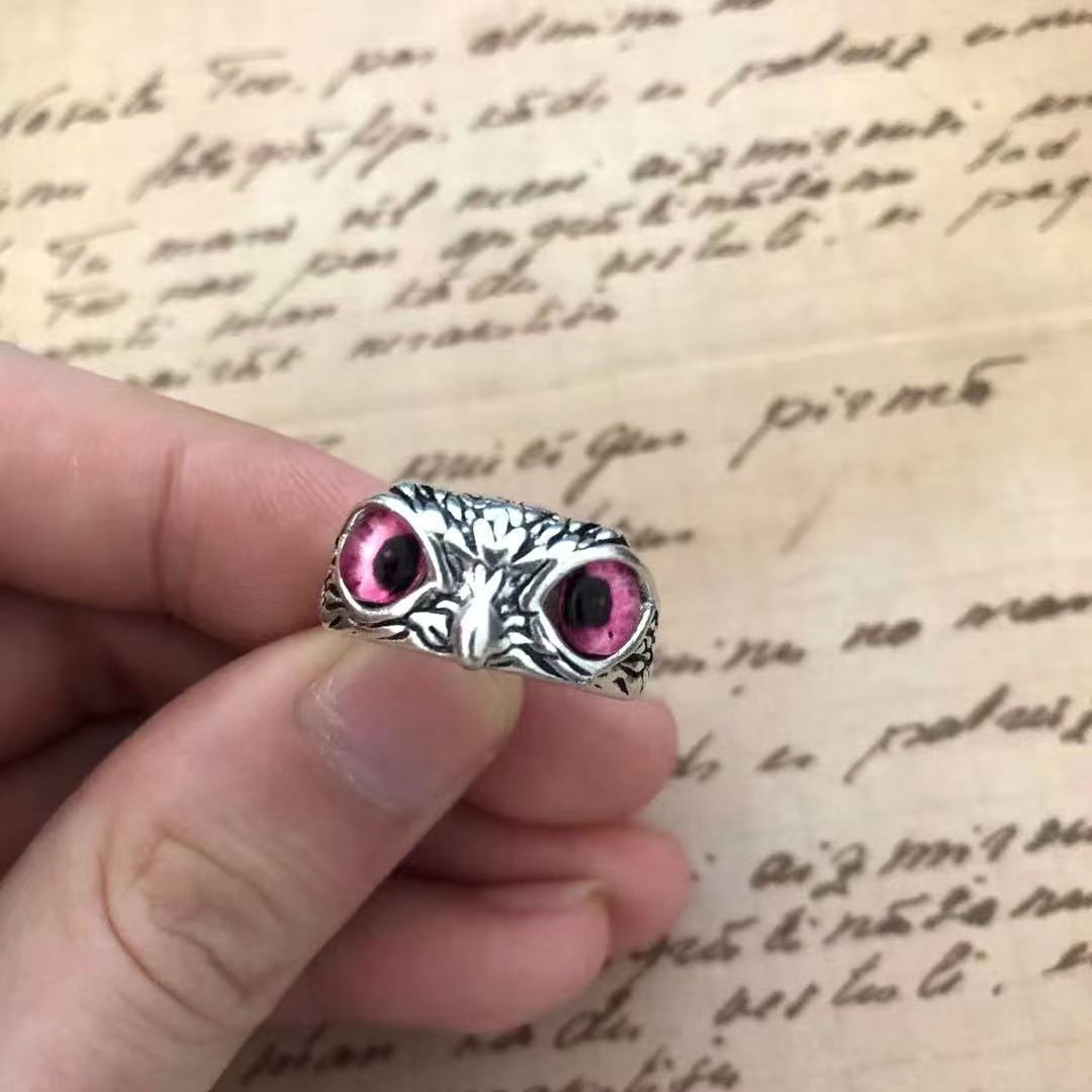 【Kup 1, a 1 dostaniesz gratis】💍Atrakcyjny posrebrzany pierścionek z sową🦉