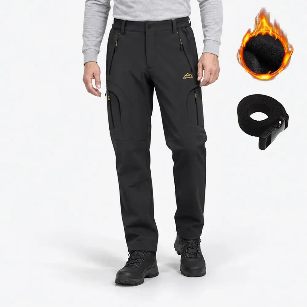 【M-6XL】Moške softshell hlače za aktivnosti na prostem – podložene, hitro sušeče, raztegljive, odporne proti vetru in vodi ter zračne