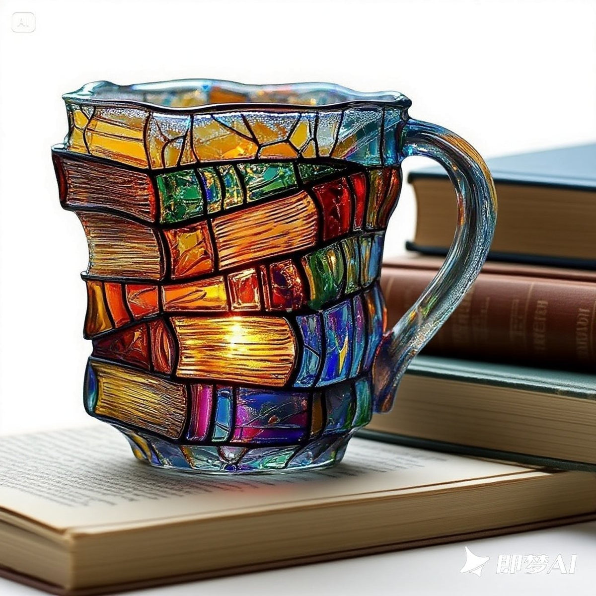 📚3D kubek do kawy malowany w kształcie książki