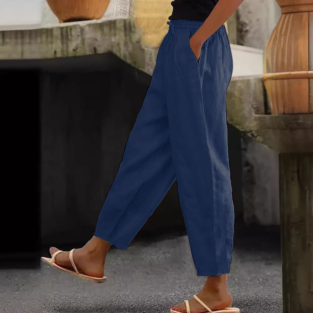 😍💕Zadnji dan promocije - 50% popust💕Ženske ležerne hlače iz bombaža in lana