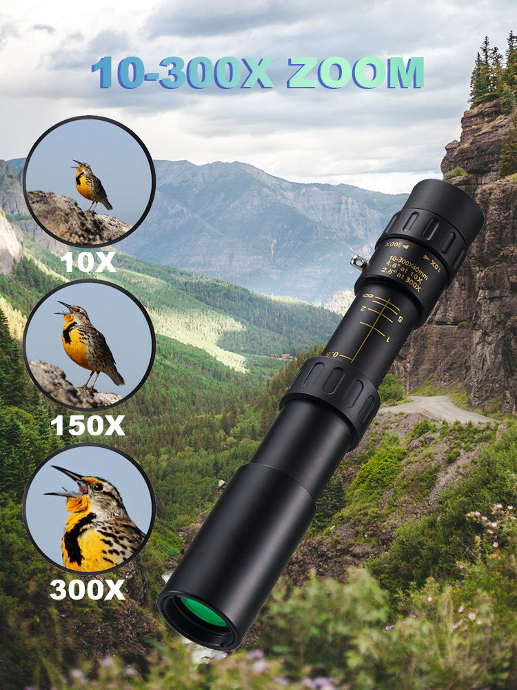 🔥Oferta ograniczona czasowo🔥Lornetka ręczna 10-300X Zoom HD Profesjonalna lornetka dalekiego zasięgu Noktowizor o niskiej jasności Luneta snajperska Monokular Myślistwo