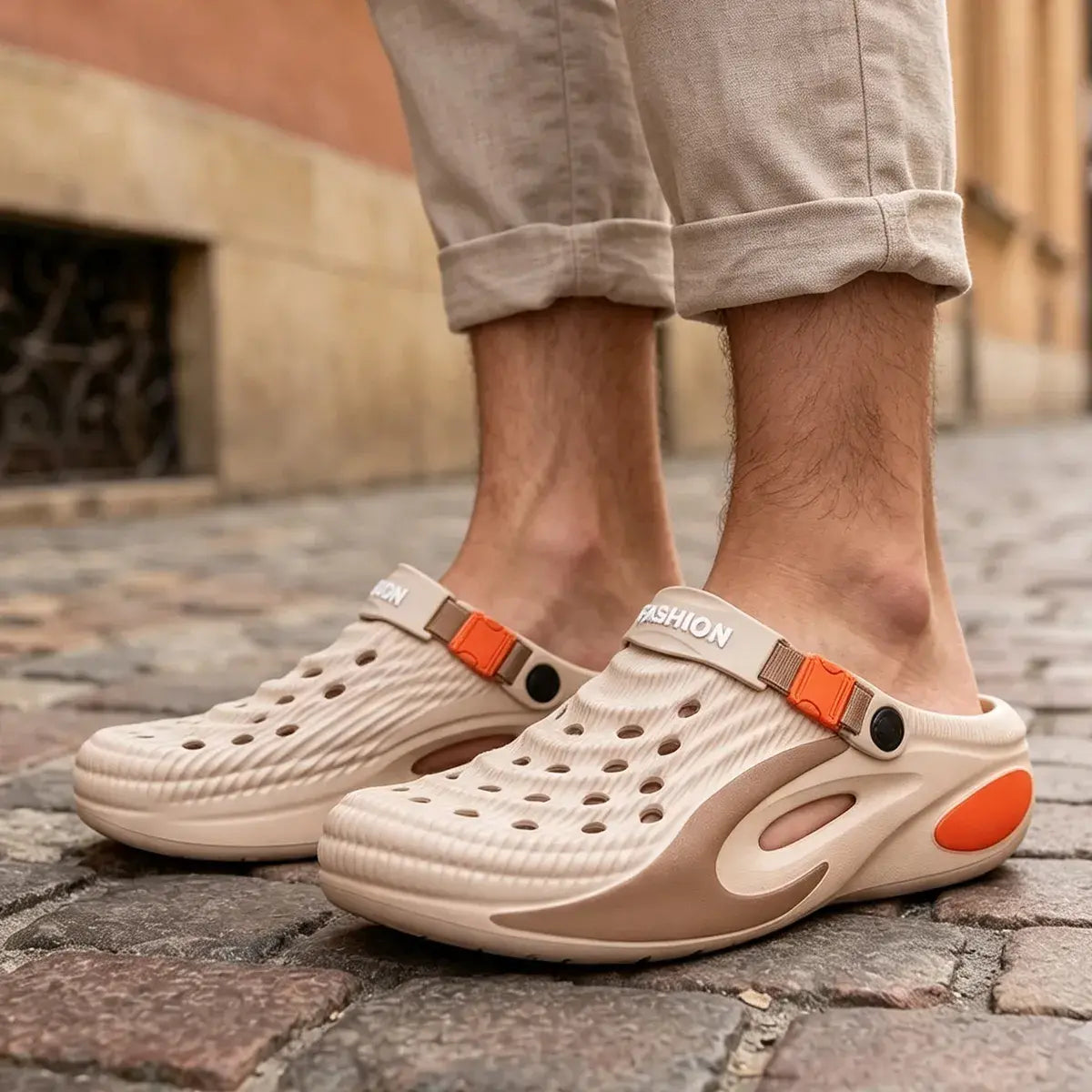 👟 Posebna ponudba s 50 % popustom 🌬️ Večnamenski moški sandali (odebeljen podplat iz EVA): Nedrseči, ultra lahki, zračni – popolna izbira za na plažo, šport in vsakodnevno nošenje 🏃‍♂️