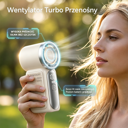 🌬️✨【Najpopularniejszy produkt lata 2026】🔥Wiatraczek ręczny: Kompaktowy i przenośny, idealny do użytku na zewnątrz. Wysoka prędkość, długa żywotność. - Ładowanie przez USB.