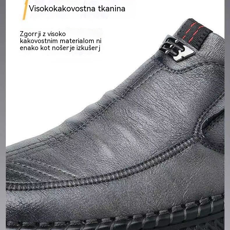 [38–44]👞Mehki usnjeni čevlji za starejše moške｜Zračni in udobni｜Brezbolečna hoja ves dan