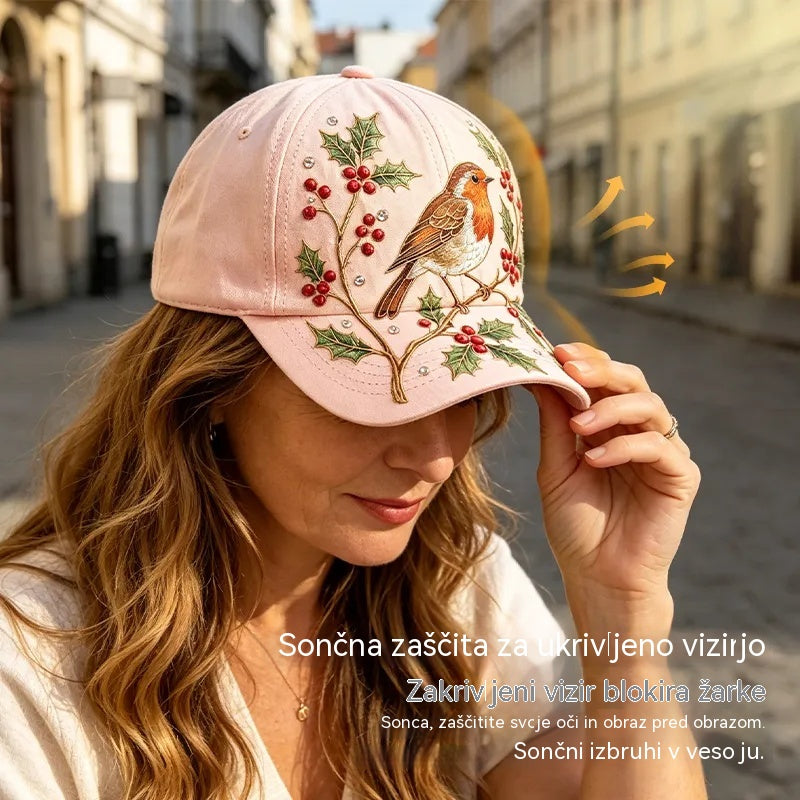 🧢Modna vrhunska kapa s 3D vezenjem, zaščito pred soncem in senčenjem