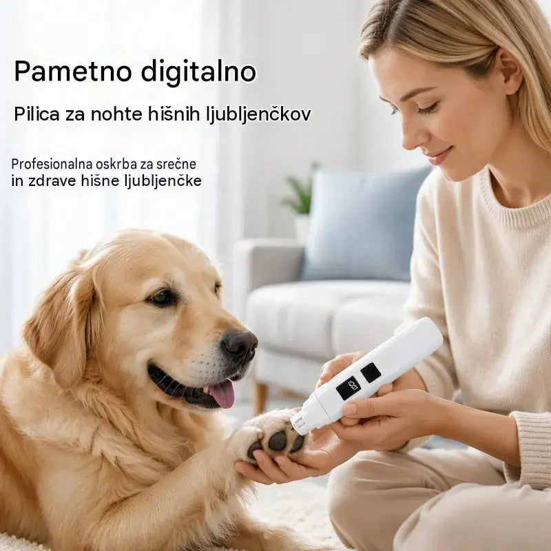 🐱🐶 Električna pilica za nohte za hišne ljubljenčke z LED indikatorjem napajanja