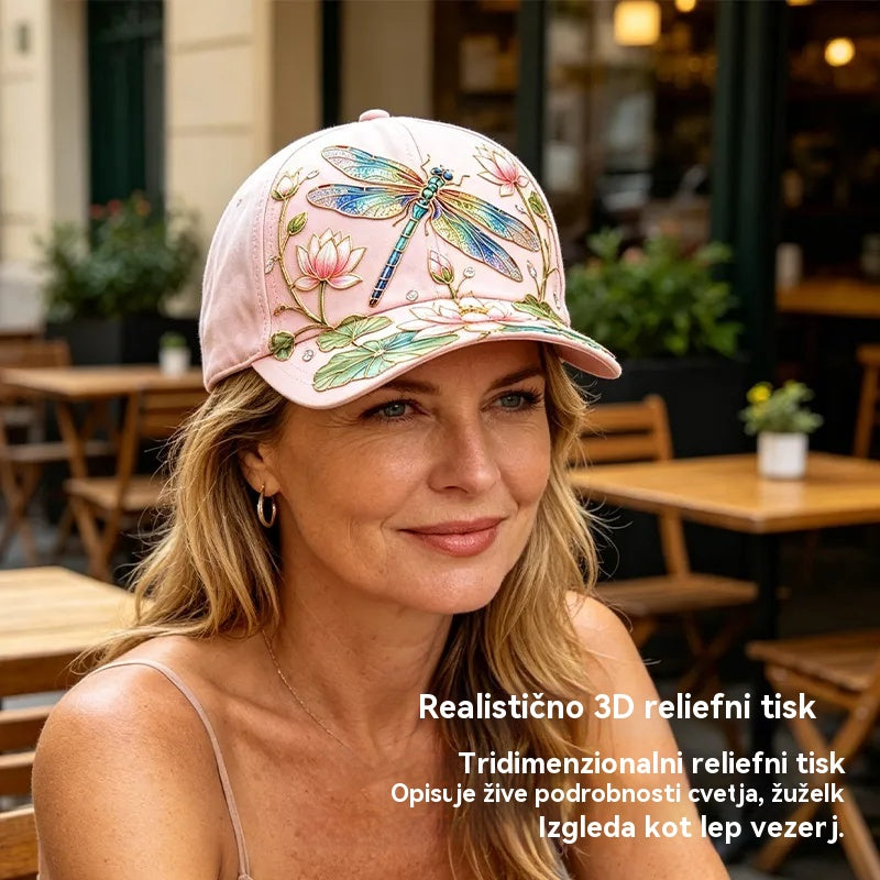 🧢Modna vrhunska kapa s 3D vezenjem, zaščito pred soncem in senčenjem