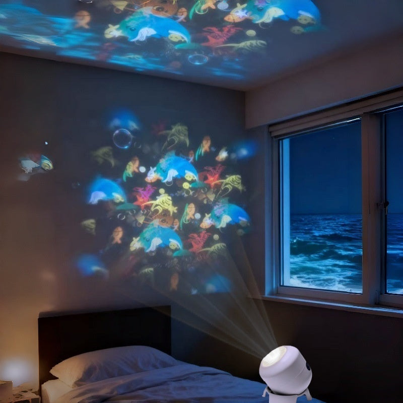 Dynamiczny projektor obrotowy LED