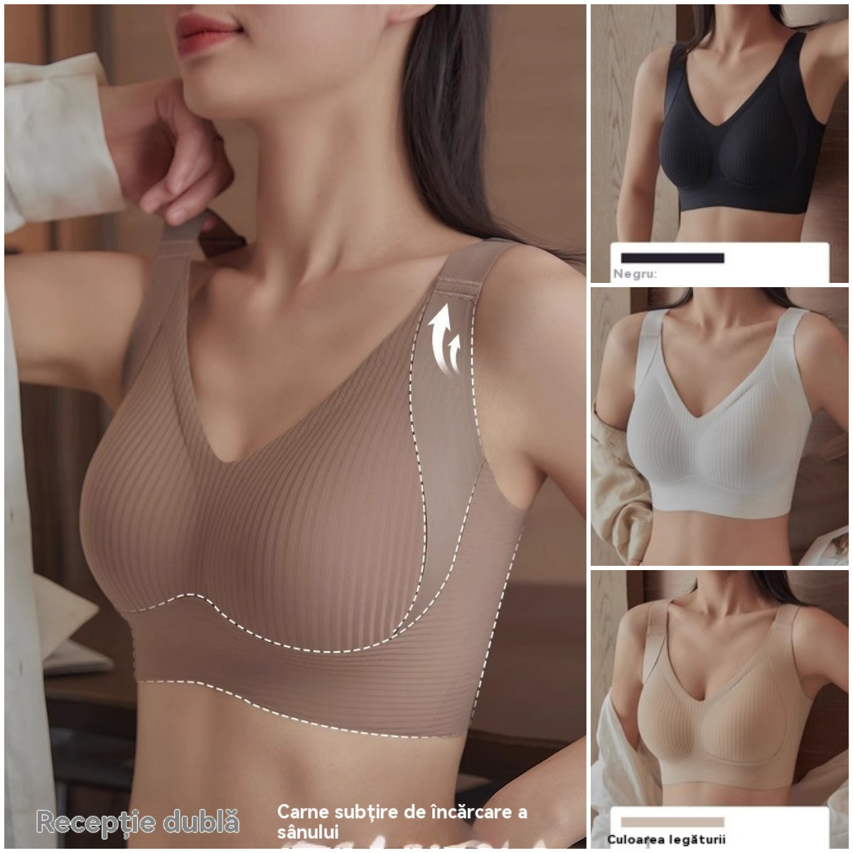 🎁❤️【Σετ 4 τεμαχίων】Αόρατα διαμορφωτικά σουτιέν για γυναίκες【40–95 κιλά】– άνετα, υποστηρικτικά και ιδανικά για κάθε μέρα✨