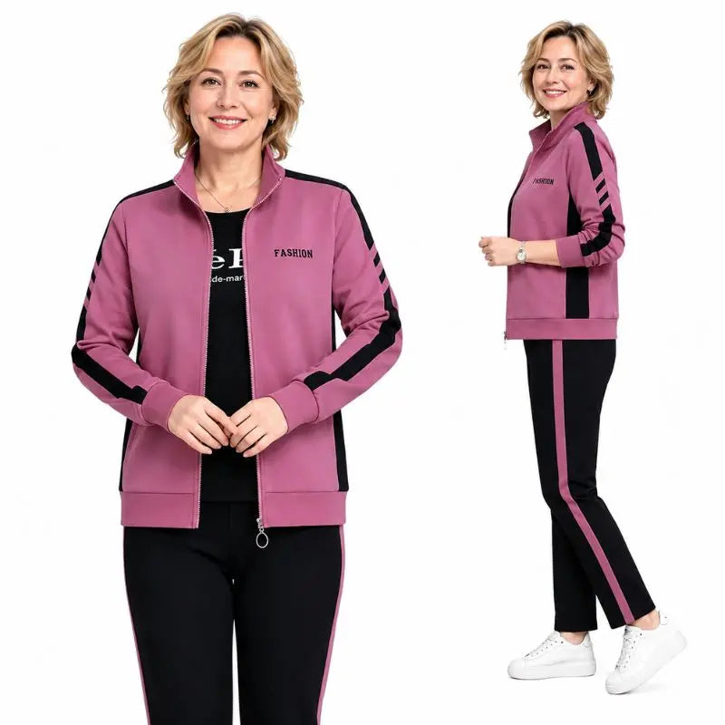 🔥【50% popust】🔥【M-5XL】【Jakna + hlače】😍 Nov jesenski komplet športnih oblačil za prosti čas, plus velikosti